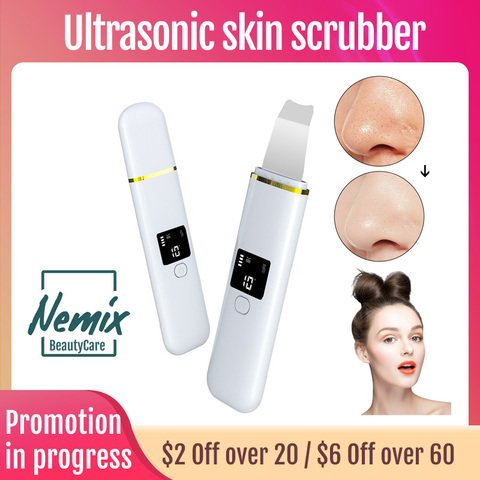 Nettoyeur ultrasonique pour le visage, épurateur de peau, dissolvant de points noirs d'acné, Peeling, Cavitation, outils de soins, Instrument de beauté ► Photo 1/6