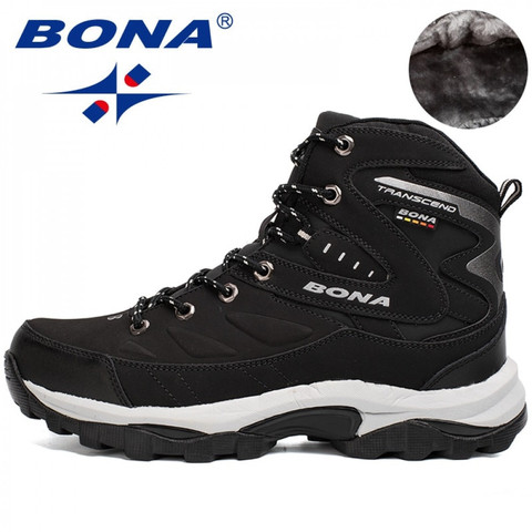 BONA nouveau Style chaud hommes chaussures de randonnée hiver en plein air marche Jogging chaussures de Sport de montagne escalade baskets livraison gratuite ► Photo 1/6