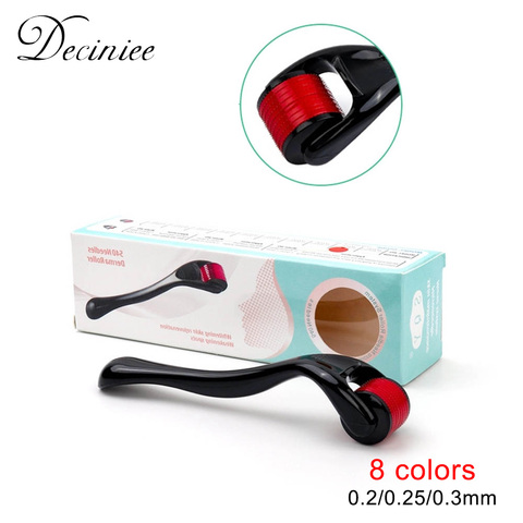 DRS 540 Derma Roller 0.2/0.25/0.3 aiguilles titane Mezoroller Micro-aiguille rouleau pour traitement de perte de cheveux de thérapie de soins de la peau ► Photo 1/6