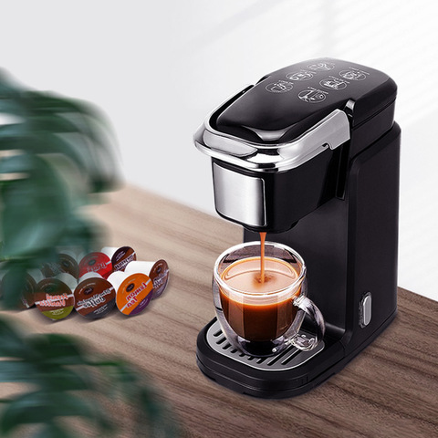 Machine à café Capsule entièrement automatique Machine à café Portable petite utilisation à domicile bureau en un clic Extraction ► Photo 1/6