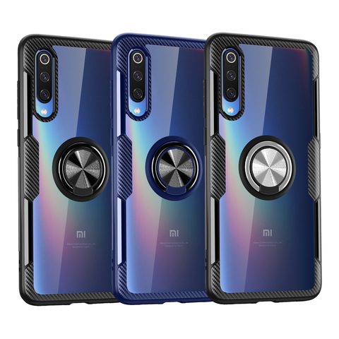 Coque transparente antichoc avec anneau pour Xiaomi, compatible Mi 9, 8, SE, Mi 8 Pro Lite, Mi 9T, Mi 9, 8 Pro ► Photo 1/6