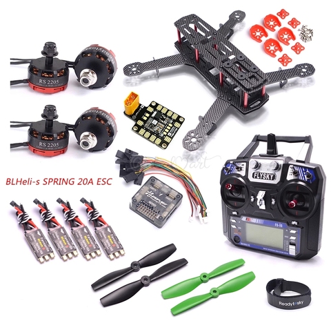 Kit de cadre en Fiber de carbone ZMR250 250, moteur LittleBee 20a blheli _ s ESC F4 V3S, contrôle Flysky I6 FS-I6 pour FPV QAV250 ► Photo 1/6