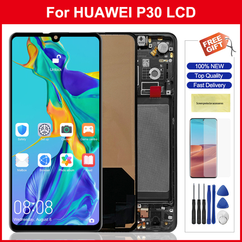 Écran TFT P30 pour écran tactile d'affichage à cristaux liquides de Huawei P30 avec le remplacement d'assemblée de numériseur de cadre pour l'affichage à cristaux liquides de Huawei P30 ► Photo 1/6