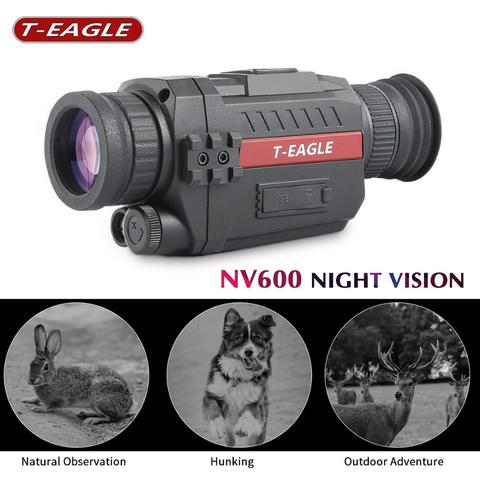 NV600 monoculaires de Vision nocturne numérique infrarouge avec carte TF 8G pleine obscurité 5X35 200M gamme optique de Vision nocturne monoculaire de chasse ► Photo 1/6