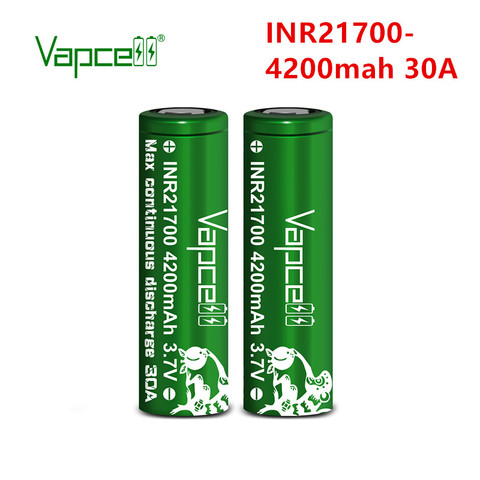 Vapcell – batterie au lithium, rechargeable, 21700 mah, 30a, 4200 V, pour lampe de poche, INR 3.7 ► Photo 1/6