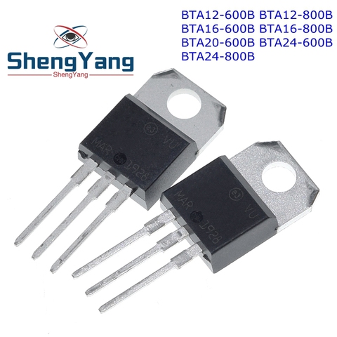 10 pièces Bta12-600b Bta12-800b Bta16-600b Bta16-800b Bta20-600b Bta24-600b Bta24-800b Transistor To-220 To220 ► Photo 1/6