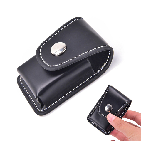 1Pc coupe-vent fermeture éclair allume-cigare cadeau sac petite boîte étui pour Zippo Super Match haute couverture en cuir hommes boîte Holde ► Photo 1/6