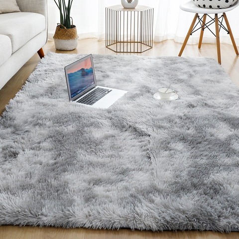 Tapis doux, épais et moelleux en peluche pour enfant, en velour, pour salon, lit, chambre, fenêtre, chevet, décor à la maison ► Photo 1/6