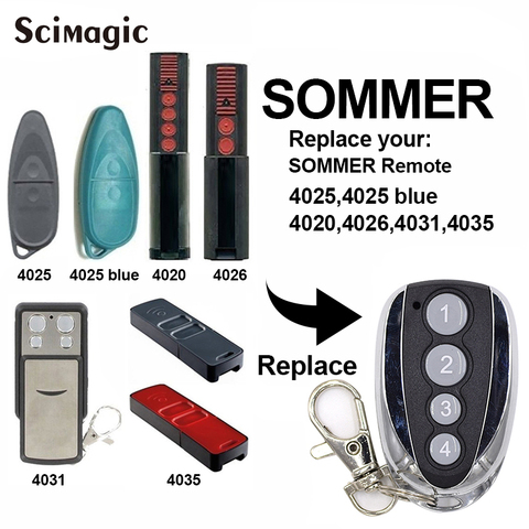 Sommer – commande à distance de porte de Garage, émetteur, 868.3mhz, 4025 MHz, 4026 mhz, 868MHz ► Photo 1/6