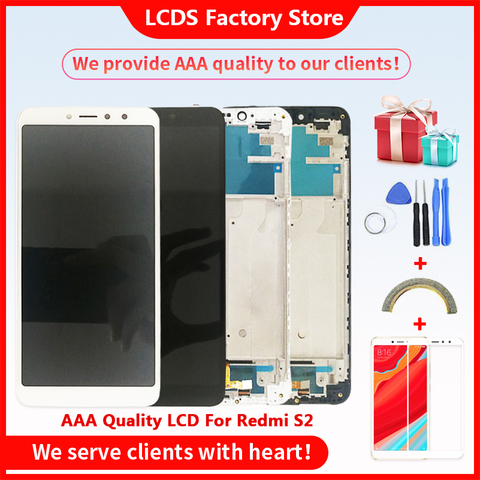 Écran tactile LCD 10-Touch avec châssis, qualité AAA, pour Xiaomi Redmi S2 ► Photo 1/6