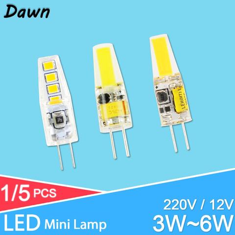 GreenEye LED G9 G4 ampoule ca/DC 12V 220V 3W 6W 10W COB SMD LED G4 G9 lampe à intensité variable remplacer halogène projecteur lustre ► Photo 1/6