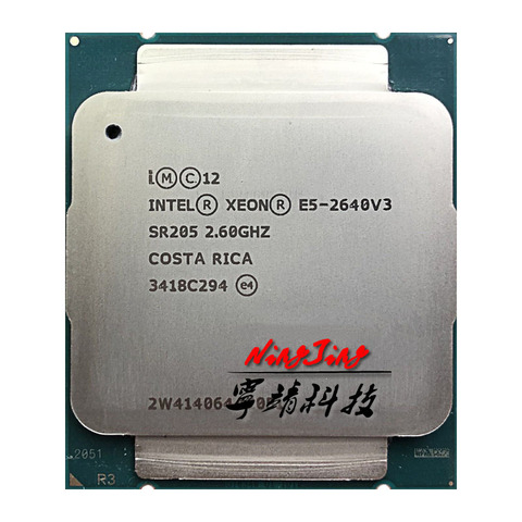 Intel Xeon E5-2640V3 E5 2640v3 E5 2640 v3 2.6 GHz huit cœurs seize fils processeur d'unité centrale 20M 90W LGA 2011-3 ► Photo 1/1