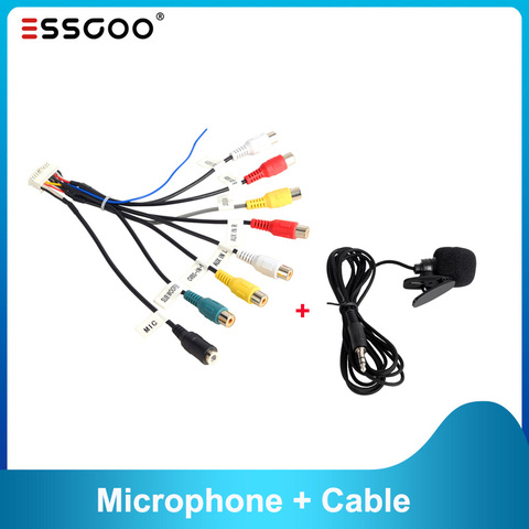 Câble RCA pour Essgoo Android autoradio pour brancher micro caisson de basses 3.5mm micro ► Photo 1/6