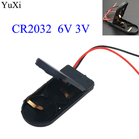 YuXi 5 pièces CR2032 bouton pièce de monnaie batterie support de prise housse avec interrupteur marche/arrêt 3V X1 x2 6V batterie boîte de rangement ► Photo 1/5