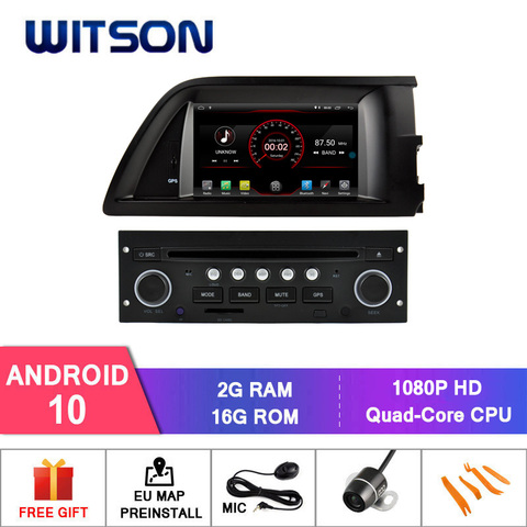WITSON – autoradio Android 10.0, 2 go RAM, 16 go FLASH, WIFI, DSP, DAB, OBD, TPMS, DVR, pour voiture citroën C5 ► Photo 1/6