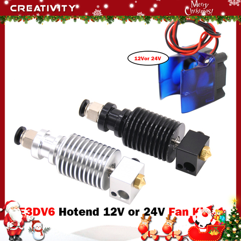 E3D V6 Hotend Kit haute température Version 300 degrés j-head 3D imprimante pièces 0.4/1.75MM extrudeuse à distance 12V 24V ► Photo 1/6