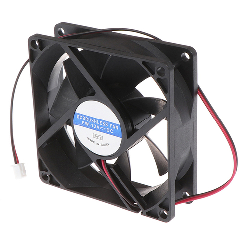 12V 2pin DC Sans Balais Coque D'ordinateur Ventilateur De Refroidissement 8025 80x80x25mm 8cm 80x25mm ► Photo 1/4