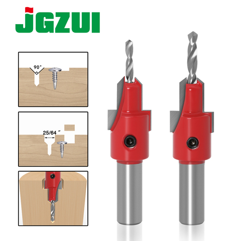 1pcs 10mm Shank HSS Woodworking Countersink Router Bit Set Screw Extractor Remon Demolition for Wood Milling Cutter ► Photo 1/6