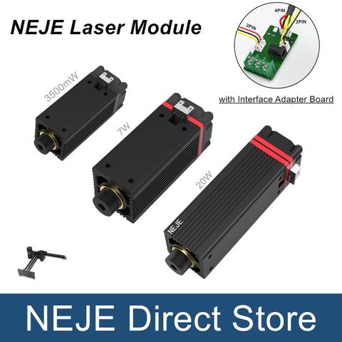 Découpe/gravure professionnelle du Module 450nm de Laser de 20W avec la carte d'adaptateur d'interface pour la découpeuse de gravure de Laser ► Photo 1/6