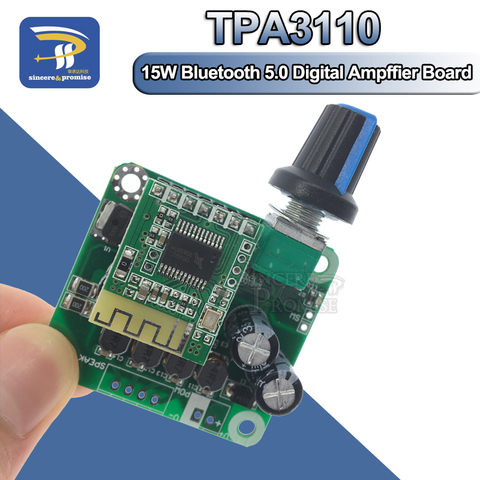 Bluetooth 5.0 4.2 TPA3110 15w + 15W numérique stéréo Audio amplificateur de puissance carte Module 12V-24V voiture pour haut-parleur USB, haut-parleur Portable ► Photo 1/6