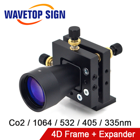 Cadre de réglage du cadre 4D de support de miroir WaveTopSign + expanseur Bema Co2 1064nm 355nm 405nm 532nm pour Machine de marquage Laser ► Photo 1/6