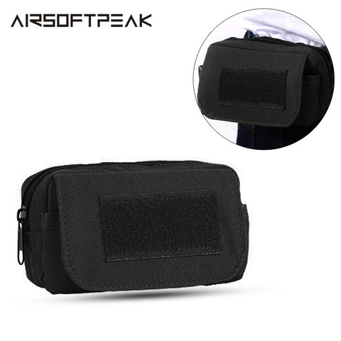 AIRSOFTPEAK – sac de ceinture tactique pour téléphone, pochette Molle, ceinture de support pour téléphone, sac à outils multifonctionnel EDC, Camping en plein air, randonnée, chasse ► Photo 1/6