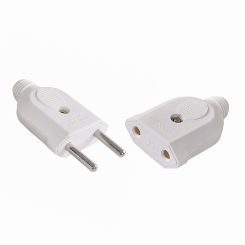 Adaptateur de prise de courant électrique ca, 2 broches, prise mâle femelle, adaptateur de sortie, câble d'extension, connecteur détachable ► Photo 1/6