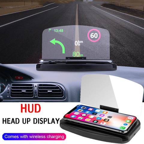 Le plus récent affichage tête haute OBD voiture électronique HUD affichage voiture compteurs de vitesse avertissement de survitesse OBD2 + GPS double Mode GPS compteur de vitesse ► Photo 1/6