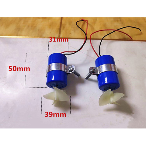 Propulseur de moteur sous-marin, 7.4V, 16800 tr/min, CW, 3 lames, hélice, fr, bricolage, Micro ROV Robot, pièce sous-marine ► Photo 1/6