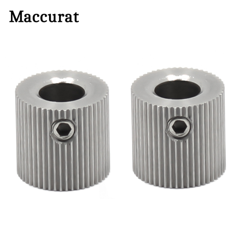 Extrudeuse, pièces d'imprimante 3d MK7 MK8, roue d'alimentation, poulie 38 dents, alésage 5mm en acier inoxydable 11x12mm ► Photo 1/6