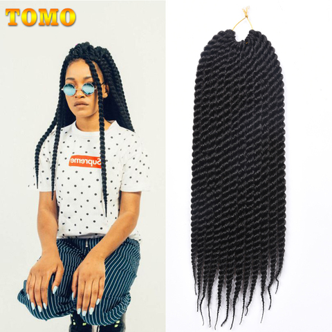 TOMO Crochet tresses sénégalais torsion pour enfants 12 