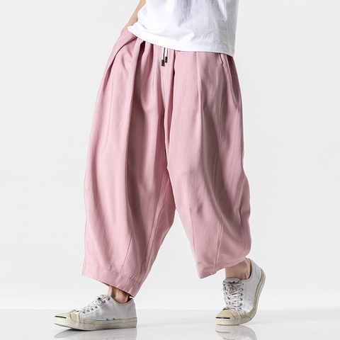 Pantalon de Jogging pour hommes, sarouel de Style japonais, grande taille, pour amoureux de la mode, Streetwear, nouvelle collection 2022 ► Photo 1/6