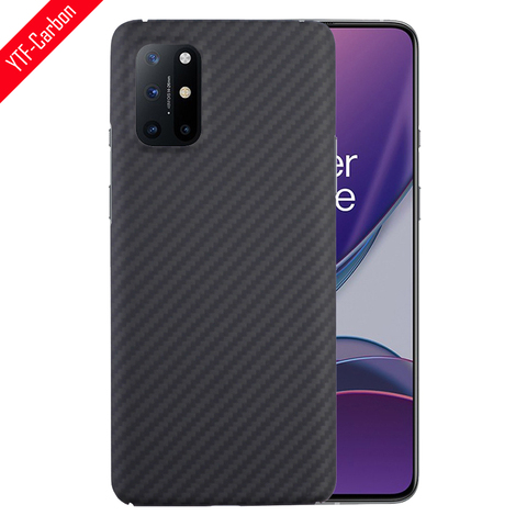 YTF – coque de téléphone en fibre de carbone véritable, armure en fibre aramide, légère et fine, coque de protection pour OnePlus 8t ► Photo 1/6