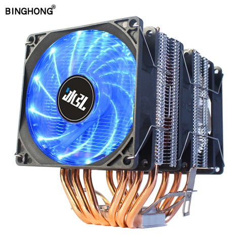 LGA 2011 X79 90mm caloduc 6 caloduc ordinateur de bureau ventilateur refroidisseur de processeur support Ultra silencieux dissipateur thermique pour Intel 1156/1155/1150/775 ► Photo 1/6