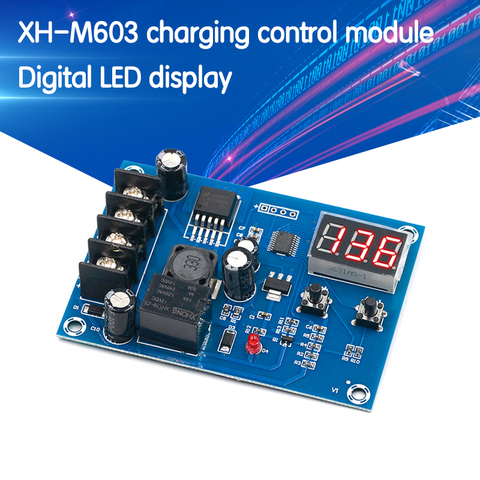 Module de contrôle de charge de XH-M603, stockage, batterie au Lithium, chargeur, commutateur de commande, panneau de protection avec affichage LED, 12-24 V, nouveau ► Photo 1/6