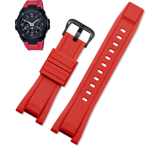 Bracelet de montre en caoutchouc pour GST-210/W300/400G/B100, 26x14mm, Silicone étanche, accessoires ► Photo 1/6