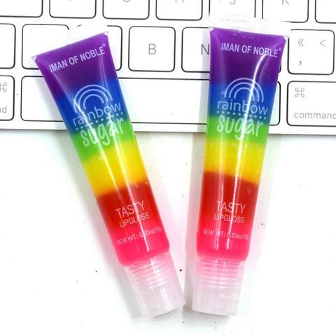 Gloss Transparent pour lèvres pulpeuses, baume à lèvres fruité arc-en-ciel brillant, teinte cosmétique, primaire pour la bouche, maquillage chaud, TSLM2 ► Photo 1/6