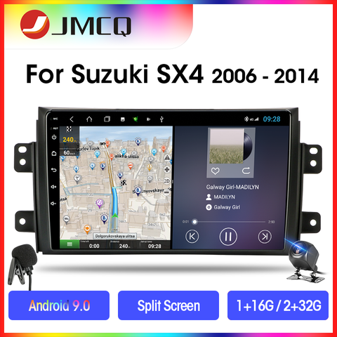 Jansite – autoradio Android 10.0, Navigation GPS, lecteur multimédia vidéo, stéréo, 2 Din, unité centrale pour voiture Suzuki SX4 (2006 – 2011, 2012) ► Photo 1/6