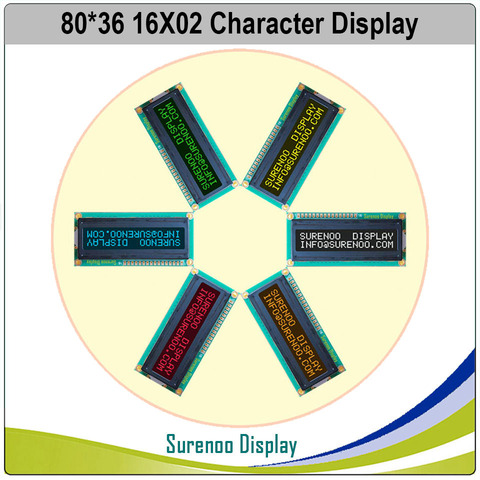 162 1602 16X2 caractère LCD Module écran d'affichage LCM rouge/vert/bleu/blanc/Orange/jaune sur fond noir négatif FSTN ► Photo 1/3