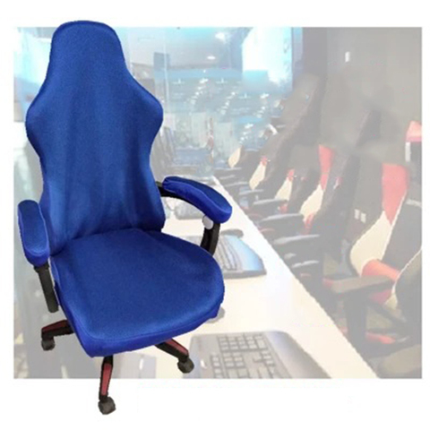 Housse de siège grande taille pour ordinateur, en Spandex, élastique, extensible, pour chaise de bureau, de salle à manger ► Photo 1/6