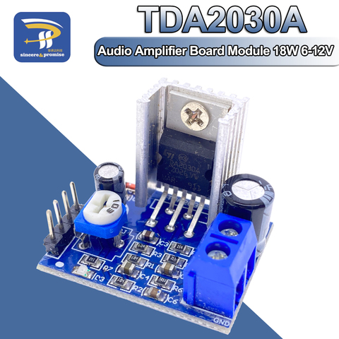 TDA2030A Module 6V 9V 12V alimentation unique Audio TDA2030 amplificateur bricolage carte numérique ► Photo 1/6