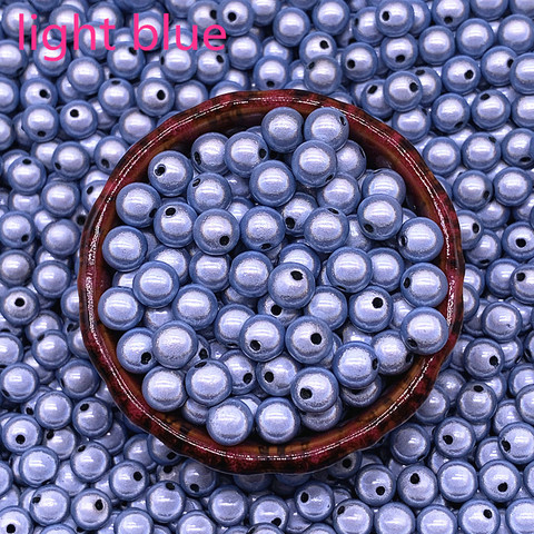 Perles d'espacement rondes en acrylique pour la fabrication de bijoux, 6mm 8mm, 3d Miracle, rêve brillant, DIY #11 ► Photo 1/3