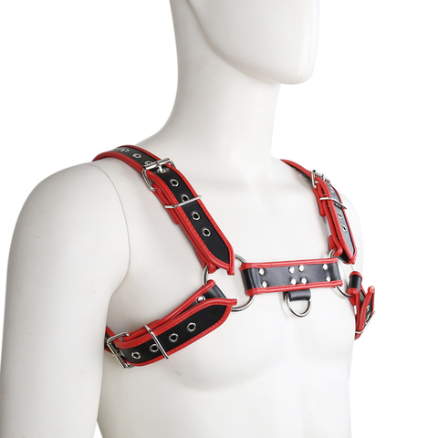 Hommes en cuir hommes poitrine harnais ceinture corps harnais pansement jeu de rôle Costume ex produits jouets pour adultes Club Costumes accessoires pour hommes ► Photo 1/6