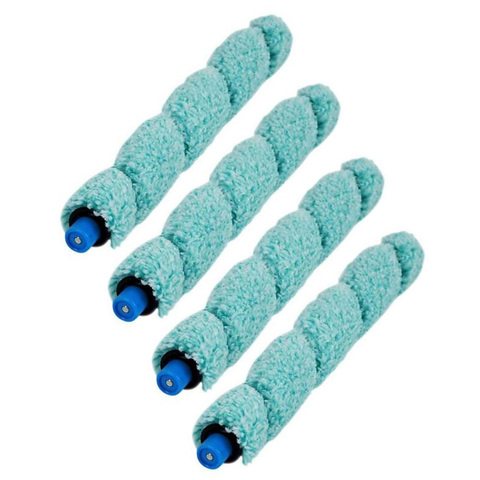 Remplacement de brosse principale de Robot de lavage de plancher de AD-4Pcs pour les accessoires de pièces de Robot de lavage de plancher d'ilife W400 ► Photo 1/6