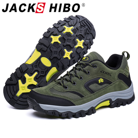 Jackshibo randonnée chaussures en amont bottes pour hommes en plein air escalade sport baskets Trekking tourisme bottes chaussures de Camping ► Photo 1/6