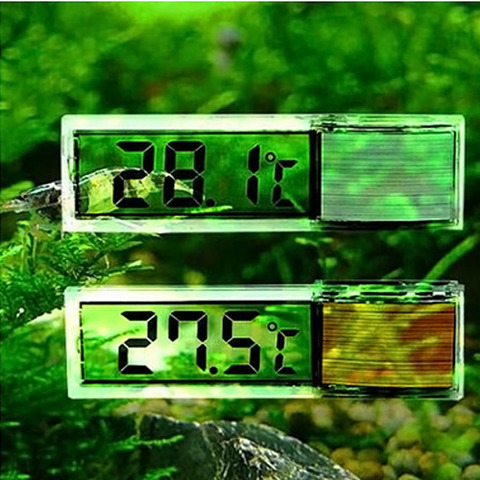 Nouveau multi-fonctionnel LCD 3D numérique électronique mesure de la température réservoir de poisson compteur de température Aquarium thermomètre E2shopping ► Photo 1/6