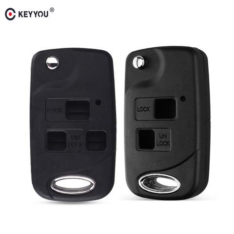 KEYYOU – coque de clé télécommande à 2/3 boutons, pour Toyota RAV4 Avalon Prado Tarago Camry Tarago pour Lexus Es Rx Lx Gs ► Photo 1/6