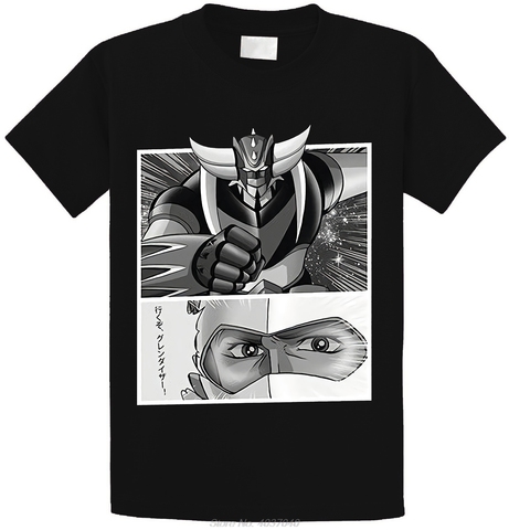 Été nouveau Goldorak T-shirt Goldorak & Actarus t-shirts nouvelle mode hommes à manches courtes T-shirt coton Harajuku ► Photo 1/2