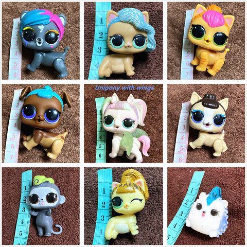 LOL SURPRISE – licorne pour animaux domestiques 3-6cm, 1 pièce, poupée pour sœur, singe, chien, chat, lapin, grand et petit, jouet cadeau pour enfants ► Photo 1/6