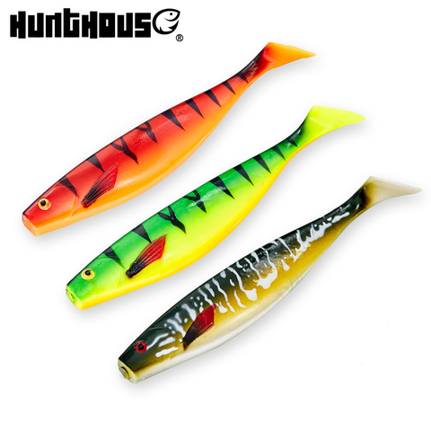 Hunthouse berserk alose 180mm 42g grand leurre souple 3 couleurs/sac appât souple pro matériel de leurre de pêche leurre souple Cebo de pesca ► Photo 1/6